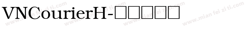 VNCourierH字体转换