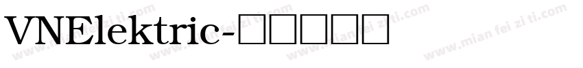 VNElektric字体转换