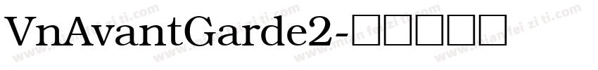 VnAvantGarde2字体转换
