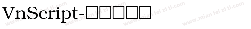 VnScript字体转换