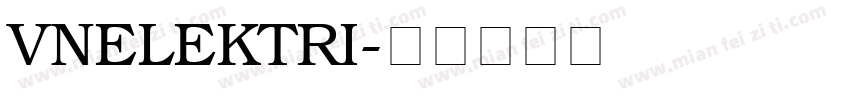 VNElektri字体转换
