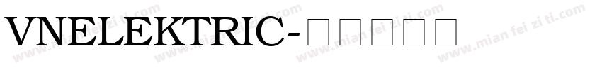 VNElektric字体转换