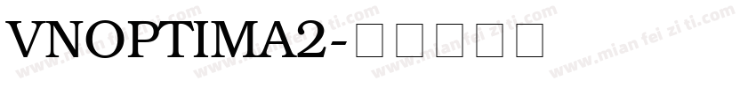 VnOptima2字体转换