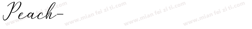 Peach字体转换