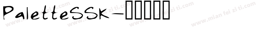 PaletteSSK字体转换