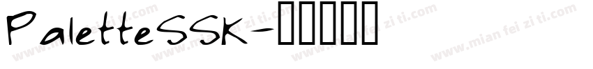 PaletteSSK字体转换