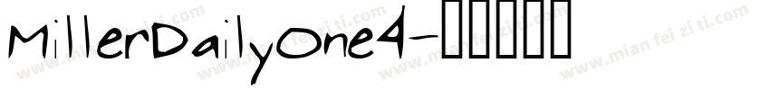 MillerDailyOne4字体转换