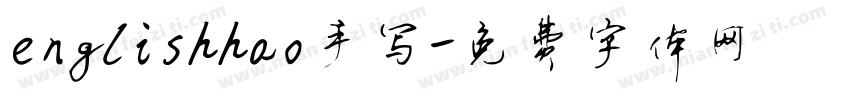 englishhao手写字体转换