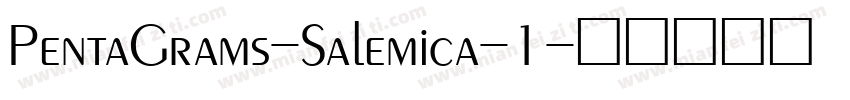 PentaGrams-Salemica-1字体转换