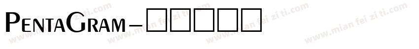 PentaGram字体转换