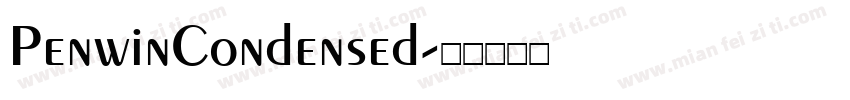 PenwinCondensed字体转换