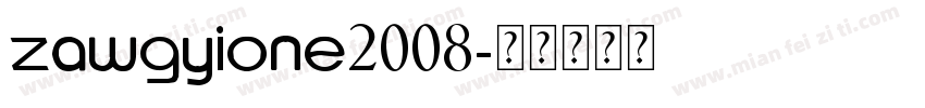 ZawgyiOne2008字体转换