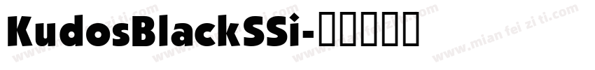 KudosBlackSSi字体转换