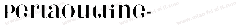 PerlaOutline字体转换