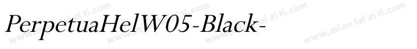 PerpetuaHelW05-Black字体转换