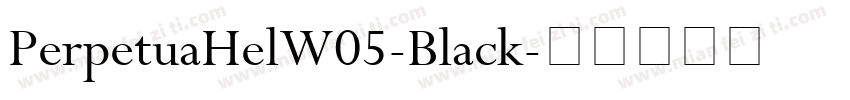 PerpetuaHelW05-Black字体转换