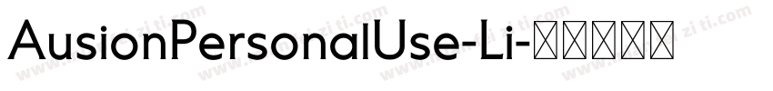 AusionPersonalUse-Li字体转换