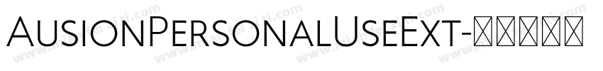 AusionPersonalUseExt字体转换