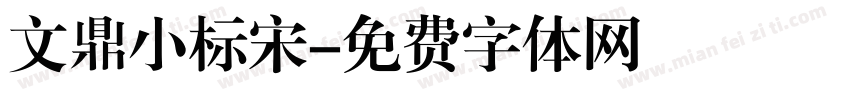 文鼎小标宋字体转换