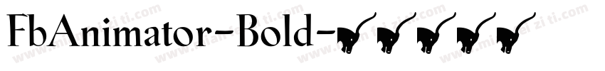 FbAnimator-Bold字体转换