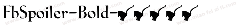 FbSpoiler-Bold字体转换