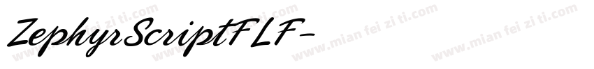 ZephyrScriptFLF字体转换