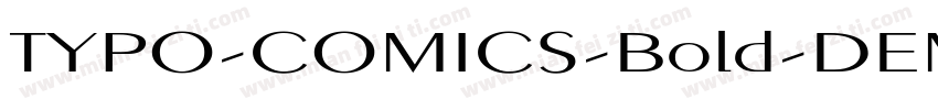 TYPO-COMICS-Bold-DEMO字体转换
