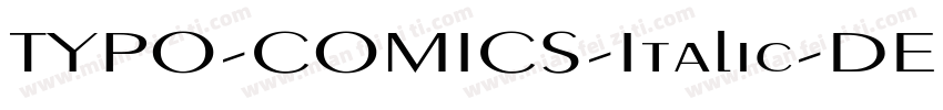 TYPO-COMICS-Italic-DEMO字体转换