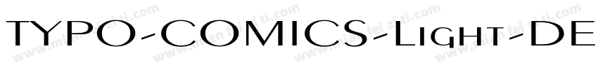TYPO-COMICS-Light-DEMO字体转换