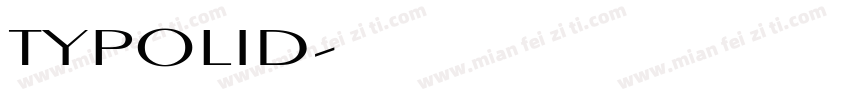 TYPOLID字体转换