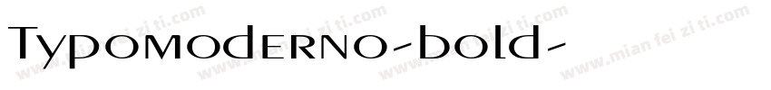 Typomoderno-bold字体转换