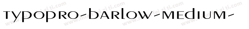 typopro-barlow-medium字体转换