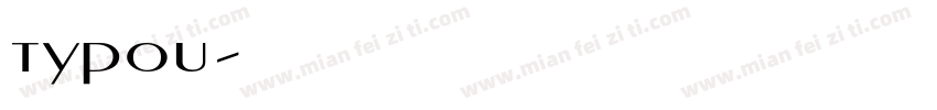 typou字体转换