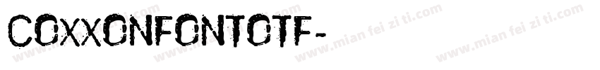 Coxxonfontotf字体转换