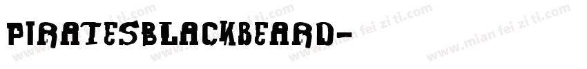 PiratesBlackbeard字体转换