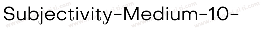 Subjectivity-Medium-10字体转换