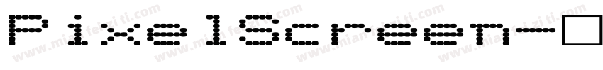 PixelScreen字体转换