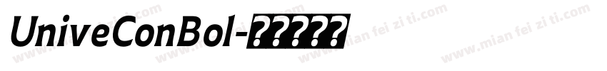 UniveConBol字体转换