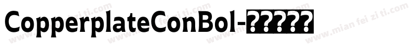 CopperplateConBol字体转换