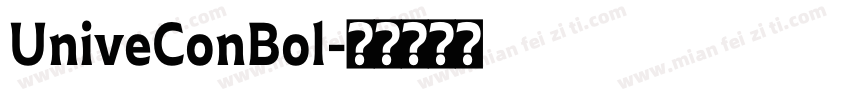 UniveConBol字体转换