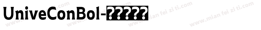 UniveConBol字体转换