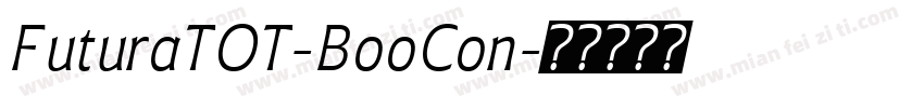 FuturaTOT-BooCon字体转换