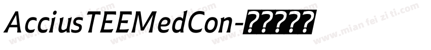 AcciusTEEMedCon字体转换