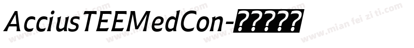 AcciusTEEMedCon字体转换