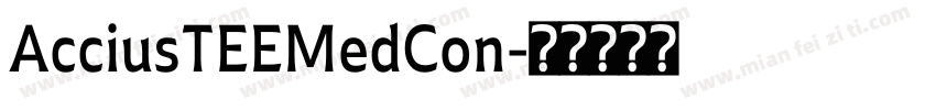 AcciusTEEMedCon字体转换