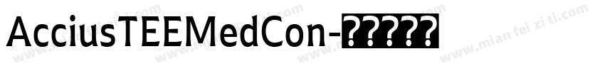 AcciusTEEMedCon字体转换