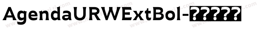 AgendaURWExtBol字体转换