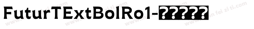 FuturTExtBolRo1字体转换