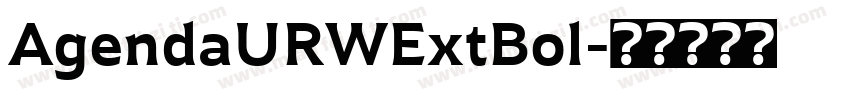 AgendaURWExtBol字体转换