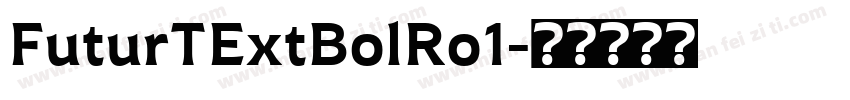 FuturTExtBolRo1字体转换